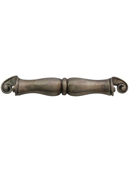 French Court Cup Pull - 6 1/2 inch Center-to-Center in Monticello Silver.